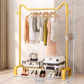 Freestanding coat rack - multi-functional clothes hanger for home, bedroom, balcony, dorm room - easy to assemble