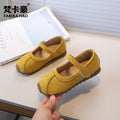Vancahao niche style design k-style girl mary jane princess shoes  spring & fall new arrivalkids suede flats