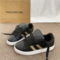 Hong kong style bread shoes women's ins trend 2026 spring and summer new arrivalcasual black gold german training easiest for matchcouple sneakers women