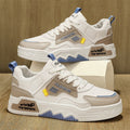 2026 spring new men's anti-slip breathable casual skate shoes, youth height-increasing chunky sole athletic sneakers