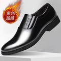 Men's leather shoes - spring new arrivals: business casual, formal, slip-on style. available in black, korean style, perfect for students and weddings