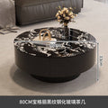 Luxury designer italian minimalist high-end living room home small apartment round glass combination coffee table