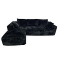 Amazon hot selling fabric sofa full sponge roll sofa l-shaped free combination lazy wholesale compression sofa