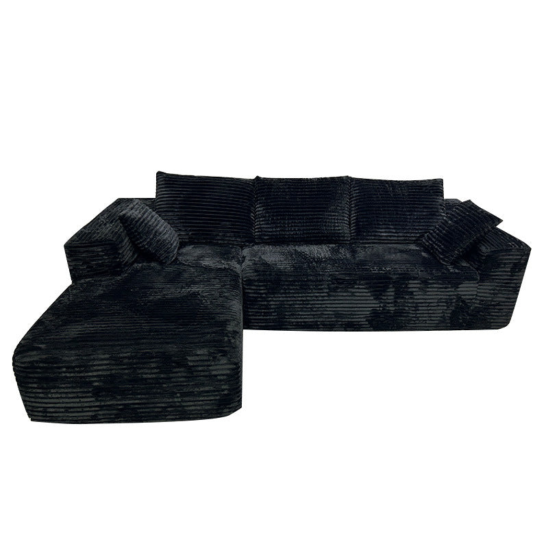 Amazon hot selling fabric sofa full sponge roll sofa l-shaped free combination lazy wholesale compression sofa