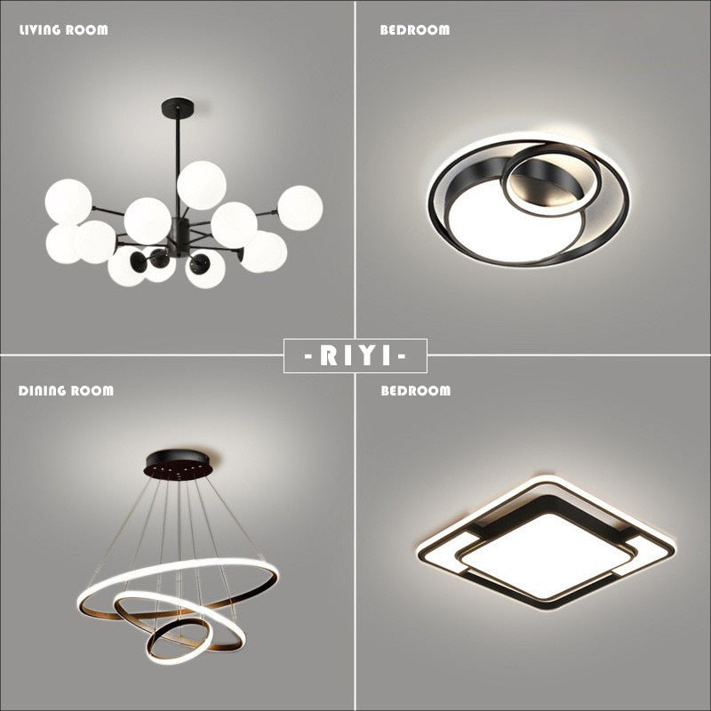 Living room chandelier household simple molecular light luxury magic bean chandelier dining room bedroom lighting package combination advanced sense