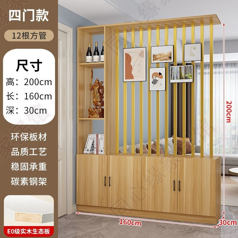 Entrance door shoe cabinet, entrance cabinet, all-in-one screen partition, living room cover, wine cabinet, storage rack, prosperous decoration cabinet