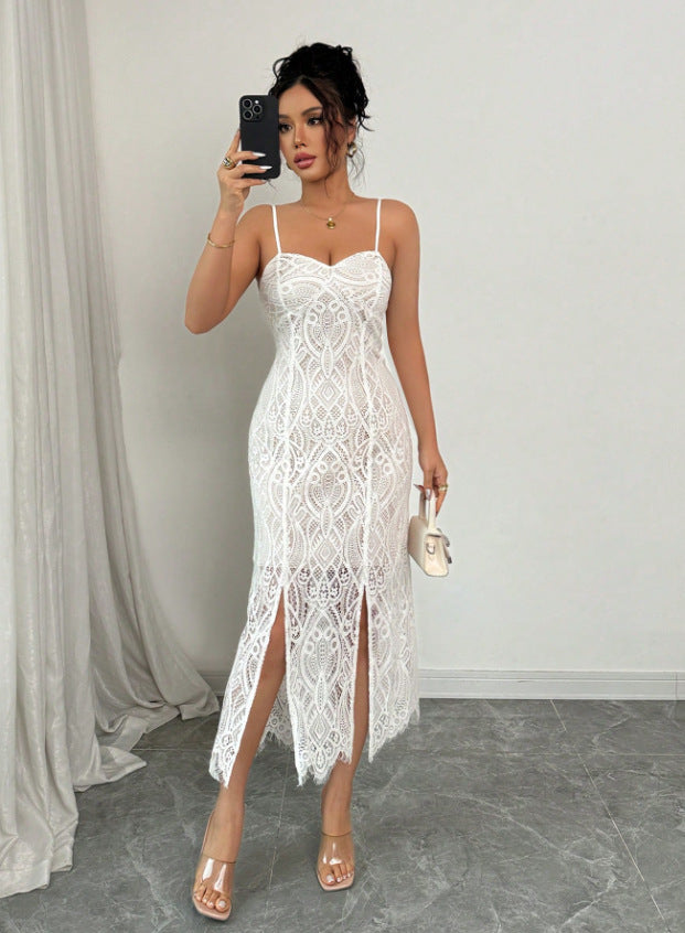 hot-selling new european and american style women's party sequin v-neck sexy evening dress