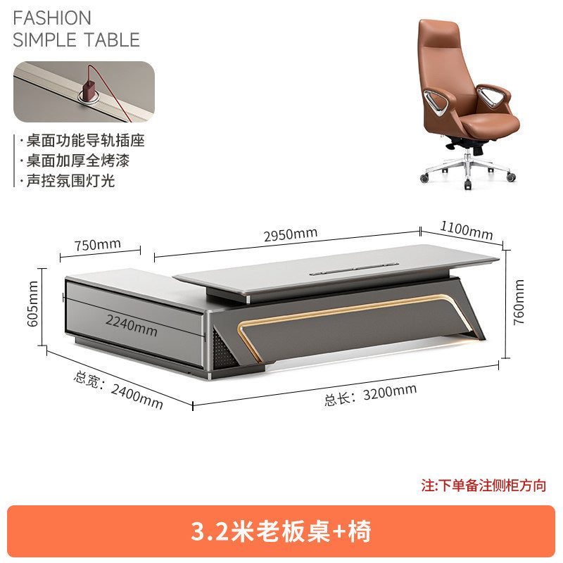 Saint li paint boss table technology sense executive table casual modern classy paint president table office desk and chair