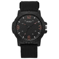 Trending fashion digital men's watch canvas strap quartz wristwatch - wholesale direct from manufacturer