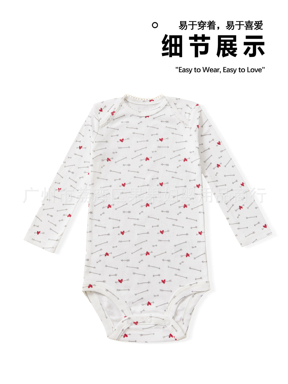 Baby long-sleeve romper, spring/autumn bodysuit, newborn girl's outing underwear, class a newborn clothing, cross-border dropshipping available