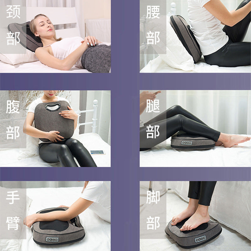 electric massage pillow - car & home use massage cushion - shoulder & cervical spine massager - full body multifunctional massager