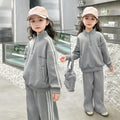 Kids' spring/autumn tracksuit set - stylish girls' sweatshirt and sweatpants -  new fashionable children's two-piece outfit