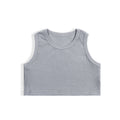 Children's summer tank top - stylish and cute girls' camisole, pink inner layer top, trendy and versatile for infants and toddlers