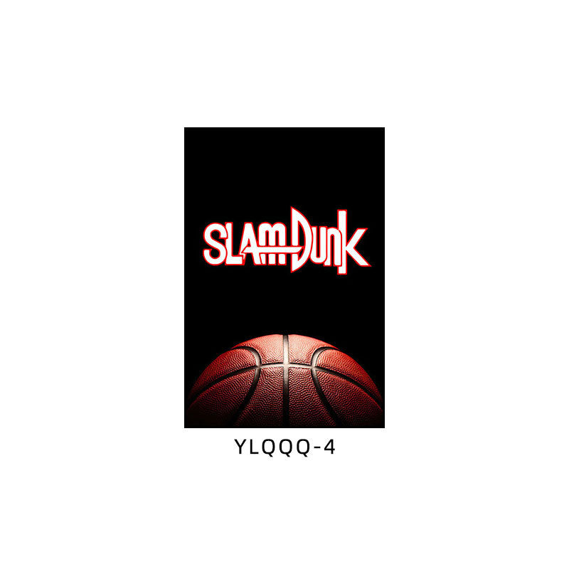 Basketball decorative painting boys bedroom theme room layout hanging painting youth sports field stadium gymnasium mural