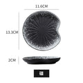 Japanese style dinner plate, dessert plate, cake plate, ceramic creative snack plate, tableware, bone plate, afternoon tea melon seed plate wholesale