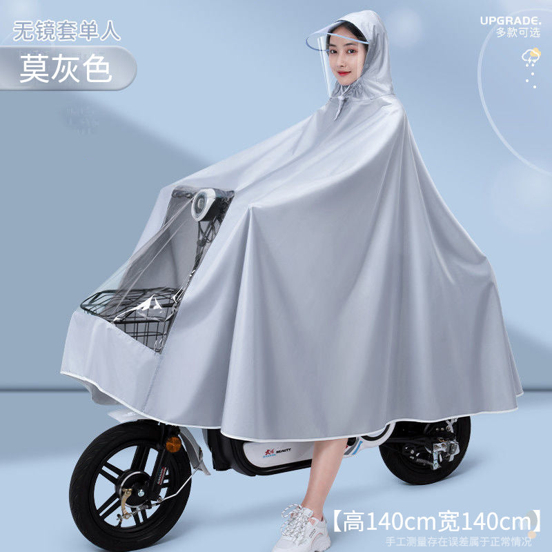 Raincoat raincoat electric vehicle motorcycle special adult outwear extra thick oxford cloth full length waterproof