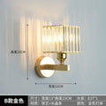 Hotel light luxury crystal bedside wall lamp  new internet celebrity corridor aisle bedroom entrance wall background wall lamp
