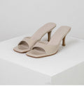Patent leather high heel sandals women's 2023 summer new british style square toe stiletto heel outdoor plus size women's slippers
