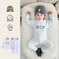 Baby comfort fleece set - high-waisted, belly-supporting, seamless, class a, extra thick, warm autumn/winter separates underwear set