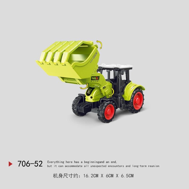 Kidsartificial inertia farmer truck tractor model detachable engineering vehicle farm series toys cross-border wholesale
