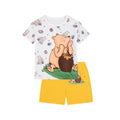 supply for foreign trade   copyright open classic winnie the pooh short-sleeved shorts suit