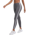 new arrivalstripes fitness tight high waist peach butt lift hot pants contrast color breathable sports running yoga pants women