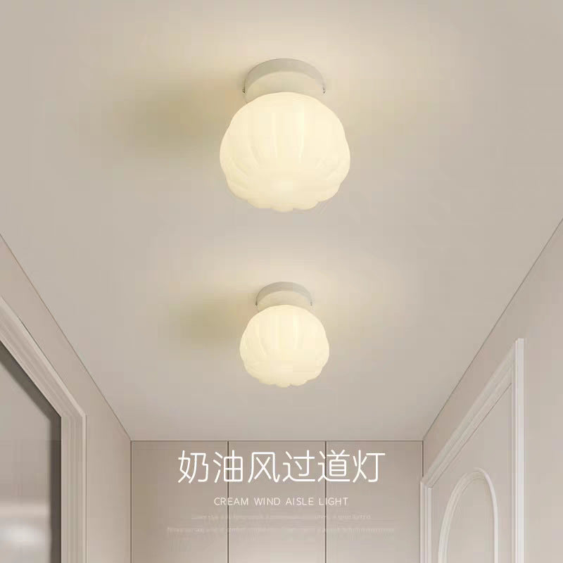 New arrival corridor aisle balcony lamp creative art cream style ins entrance hall entrance staircase small ceiling lamp