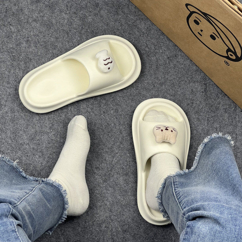 Eva cloud slides for women - summer outdoor wear, 2026 new fashion, minimalist style, indoor home slippers, couple's sandals for men