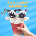 【half price clearance】bubble-blowing dog plush toy with keychain bell - backpack puppy squeeze toy