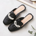 2025 summer women's casual sandals & slides - korean style slip-ons, closed-toe mules, and half-slippers
