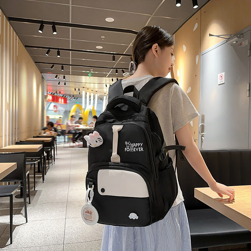 School bag new cute girl Korean middle school student high school student large capacity lightweight backpack travel backpack