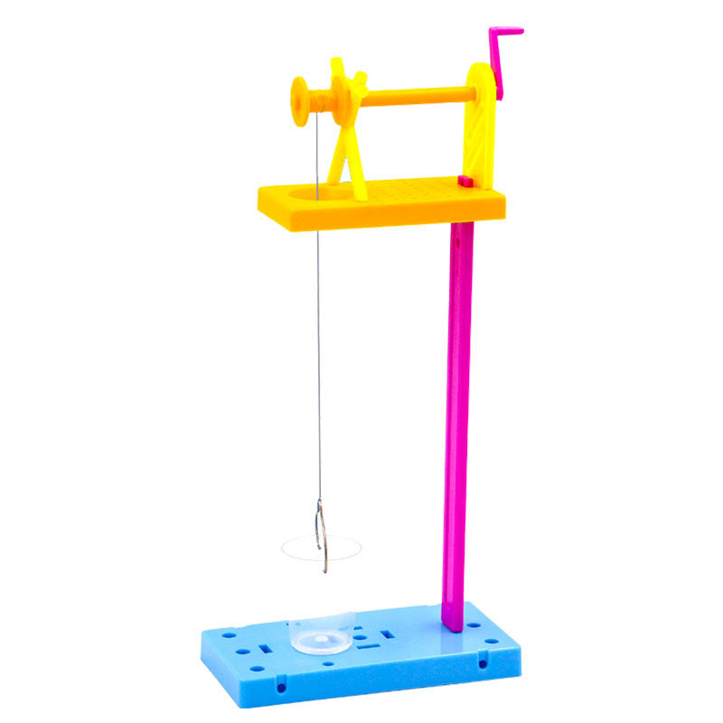 Montessori early education primary school students scientific experimental equipment set, pulley well children DIY handmade frontier of science and education