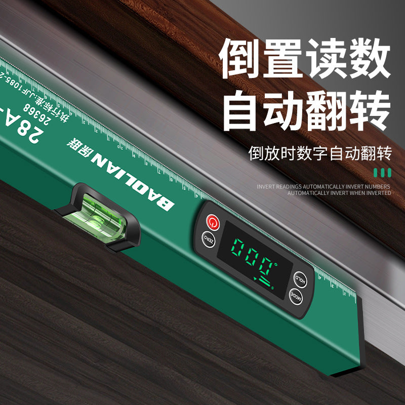 Baolian digital level strong magnetic high-precision aluminum alloy thickened measuring tape reading level digital level