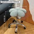 Bedroom high-looking dressing table stool new arrival popular makeup stool girl accessible luxury petal chair backrest fabric