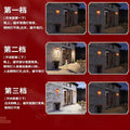 Solar powered fortune lantern - outdoor waterproof led lighting for home, garden, patio, balcony, and wall mounting