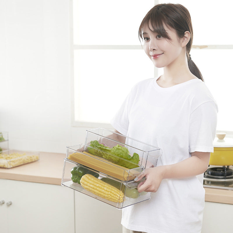 Refrigerator storage box, fresh-keeping box, dumpling tray, frozen dumpling box, egg box, sorting box, household storage artifact