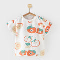 Baby lightweight short-sleeve t-shirt, infant top, kids' summer clothes (0-4 years), toddler boys' and girls' short-sleeve undershirt, trendy style