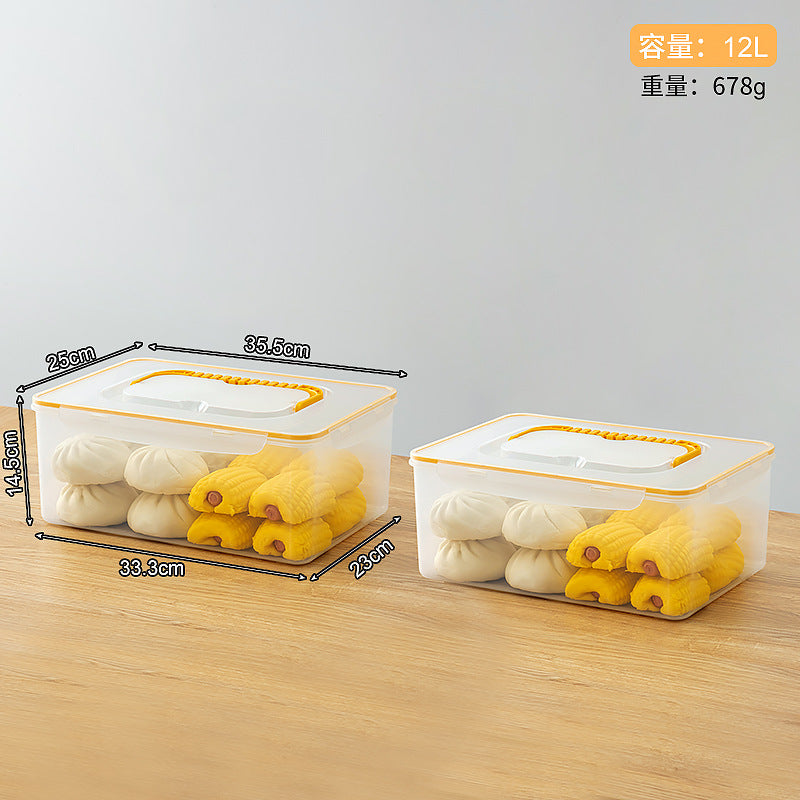 Breakfast steamed bread fresh-keeping box bread box refrigerator frozen storage box with lid sealed food grade food storage box