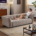 Dopamine rainbow sofa - trendy pixelated color block accent chair for small living rooms
