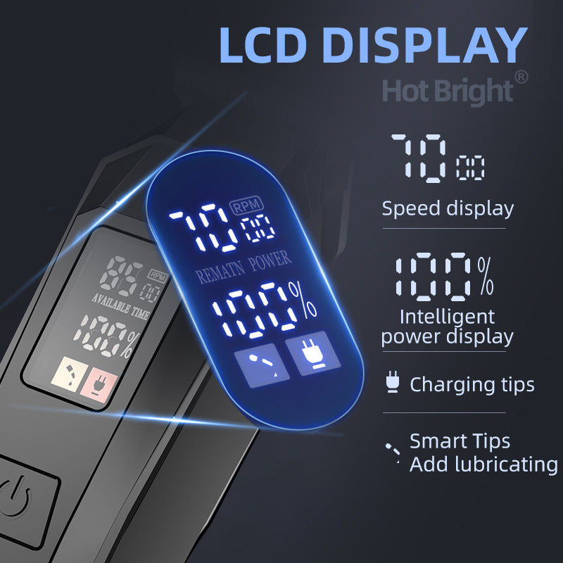 exclusive men's hair clipper, digital display electric hair trimmer, home-use electric hair cutting machine, high-power professional salon clipper