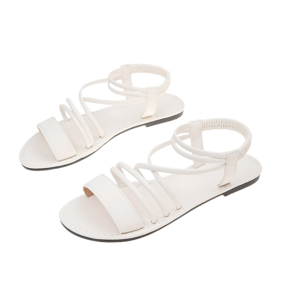 Plus size women's summer sandals: new, comfortable, versatile, and wholesale options for cross-band, flat-heel styles