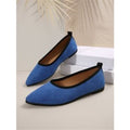 autumn new arrival: plus size suede casual flats - korean style comfortable low-cut loafers for women