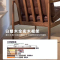 Solid wood chair leather sofa chair retro single hank chair ash wood back chair furniture medieval style cross-border seat