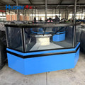 Non-standard customized large supermarket corner air curtain cabinet air-cooled fresh-keeping refrigerator fresh frozen refrigerator commercial
