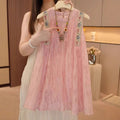 Girls' summer dress  new floral chic dress little girl princess style super fairy sleeveless sundress