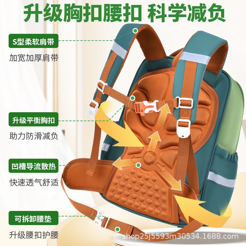 Shaodong primary school bag, male and female 1-6-9 grades large-capacity children's bag, junior high school student schoolbag casual backpack