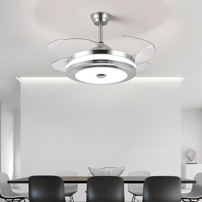 Living Room Invisible Dining Room Household Integrated Fan Light Hall Main Light Ceiling Fan Light Zhongshan Lighting Smart Bedroom Lighting