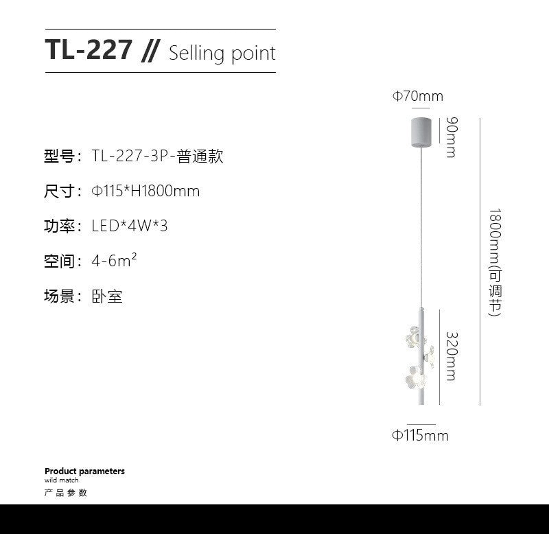 Wall lamp light luxury personality creative bedroom led bedside lamp Nordic simple modern living room TV series background wall lamp