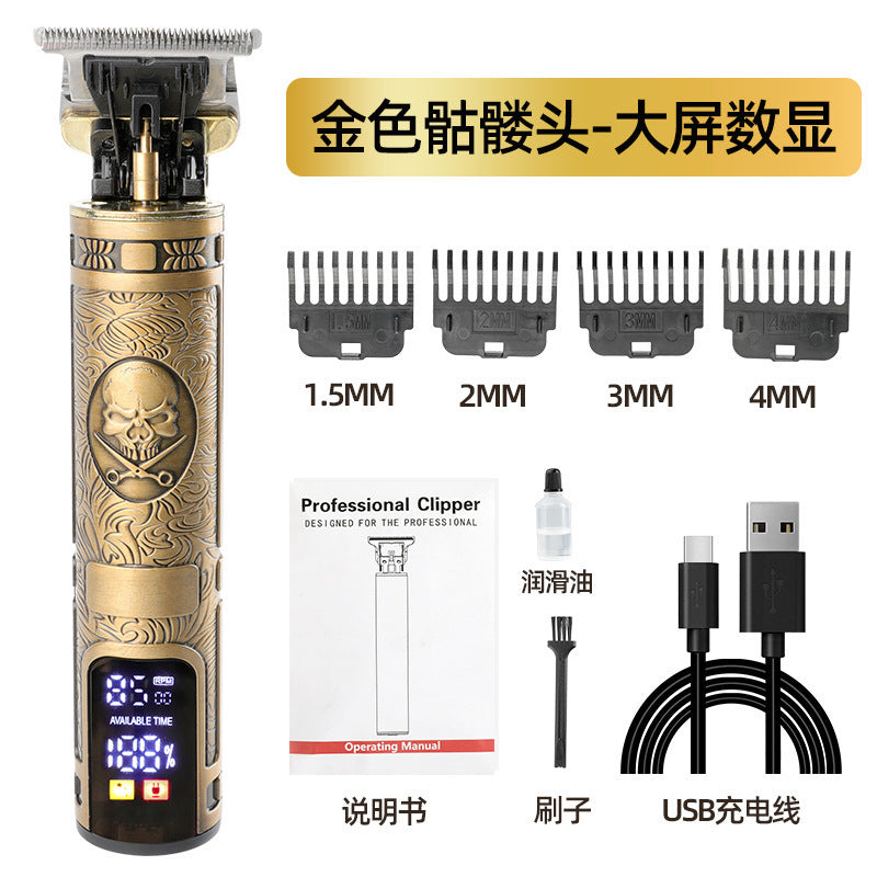 t9 bald handy gadget oil head electric clipper hairdresser electric clipper hairdressing scissors digital display electric hairdresser