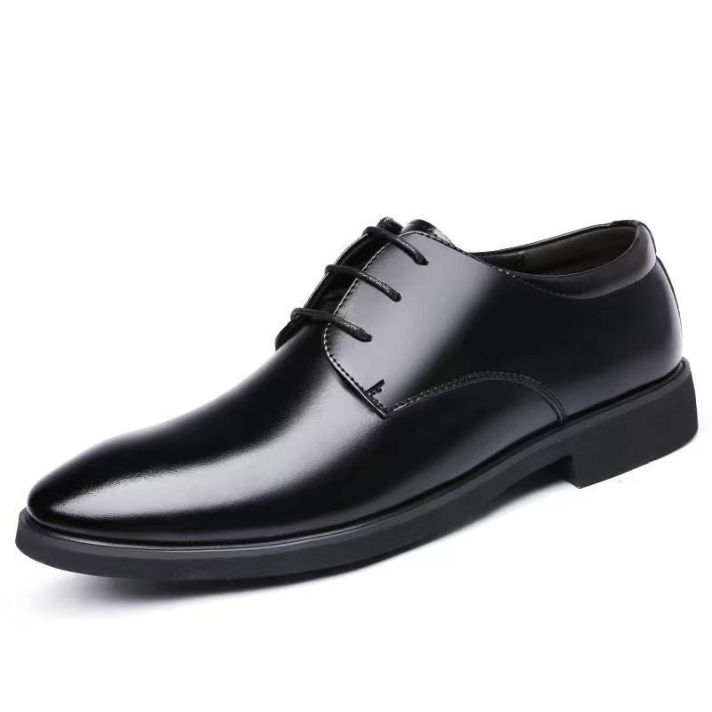 Men's leather dress shoes - 2025 winter collection: british style formal shoes, warm business casual shoes, groom's wedding shoes